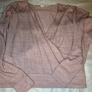 GAP Women's V-Neck Sweater in Soft Pink